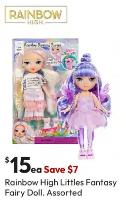 Target Rainbow High Littles Fantasy Fairy Doll. Assorted offer