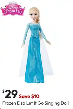 Target Frozen Elsa Let It Go Singing Doll offer