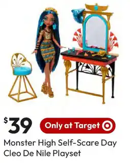 Target Monster High Self-Scare Day Cleo De Nile Playset offer