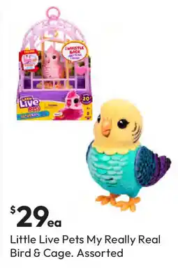 Target Little Live Pets My Really Real Bird & Cage Assorted offer