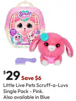 Target Little Live Pets Scruff-a-LuvS Single Pack Pink offer