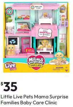Target Little Live Pets Mama Surprise Families Baby Care Clinic offer