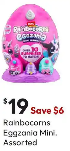 Target Rainbocorns Eggzania Mini Assorted offer