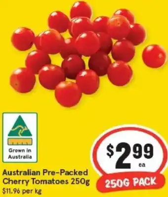 IGA Australian Pre-Packed Cherry Tomatoes offer