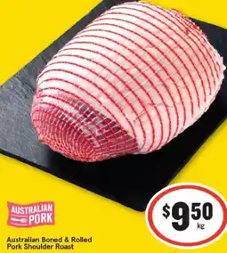 IGA Australian Boned & Rolled Pork Shoulder Roast offer