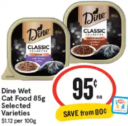 IGA Dine Wet Cat Food offer
