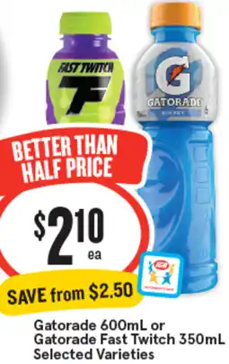 IGA Gatorade or Gatorade Fast Twitch offer