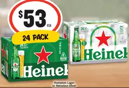 IGA Heineken Lager or Heineken Silver offer