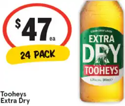 IGA Tooheys Extra Dry offer