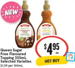 IGA Queen Sugar Free Flavoured Topping offer