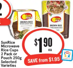 IGA SunRice Microwave Rice Cups offer