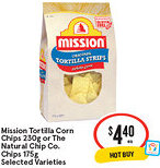 IGA Mission Tortilla Corn Chips or The Natural Chip Co. Chips offer