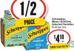 IGA Schweppes mixers offer
