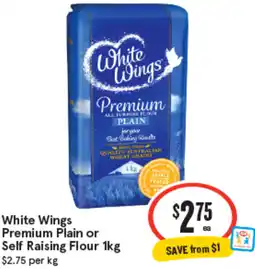 IGA White Wings Premium Plain or Self Raising Flour offer
