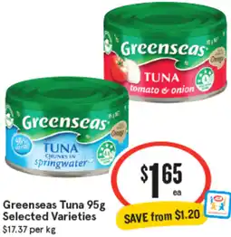 IGA Greenseas Tuna offer