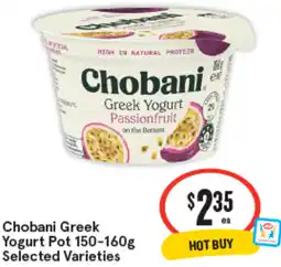 IGA Chobani Greek Yogurt Pot offer