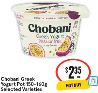 IGA Chobani Greek Yogurt Pot offer