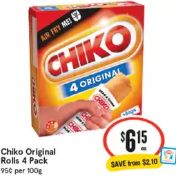 IGA Chiko Original Rolls offer