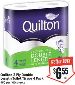 IGA Quilton Toilet Tissue offer