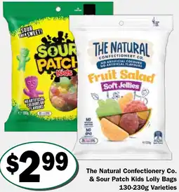 Friendly Grocer The Natural Confectionery Co. & Sour Patch Kids Lolly Bags offer