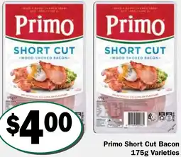 Friendly Grocer Primo Short Cut Bacon offer