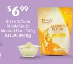 ALDI Oh so natural wholefoods almond flour offer