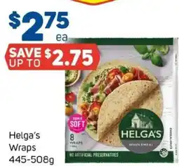 Foodland Helga's Wraps offer