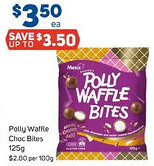 Foodland Polly waffle choc bites offer