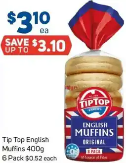 Foodland Tip Top English Muffins offer