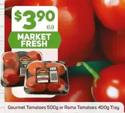 Foodland Gourmet tomatoes or roma tomatoes tray offer