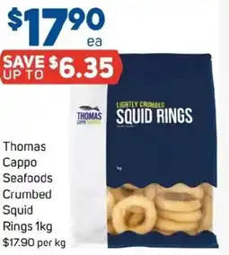 Foodland Thomas Cappo Seafoods Crumbed Squid Rings offer
