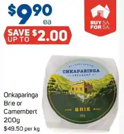 Foodland Onkaparinga Brie or Camembert offer