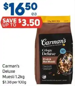 Foodland Carman's Deluxe Muesli offer