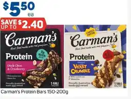 Foodland Carman's Protein Bars offer