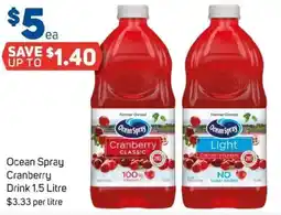 Foodland Ocean Spray Cranberry Drink offer