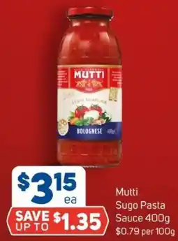 Foodland Mutti Sugo Pasta Sauce offer