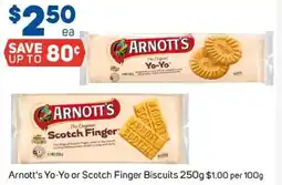 Foodland Arnott's Yo-Yo or Scotch Finger Biscuits offer