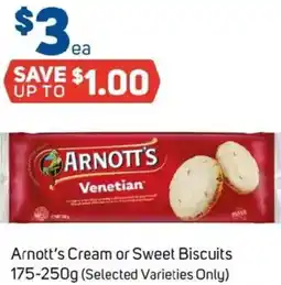 Foodland Arnott's Cream or Sweet Biscuits offer