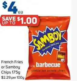 Foodland French Fries or Samboy Chips offer
