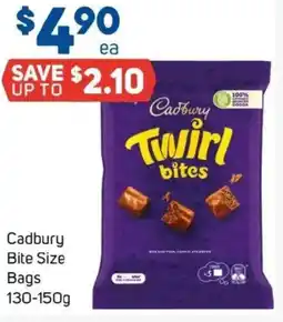 Foodland Cadbury Bite Size Bags offer