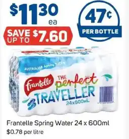 Foodland Frantelle Spring Water offer