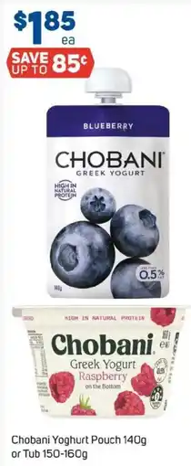 Foodland Chobani Yoghurt Pouch or Tub offer