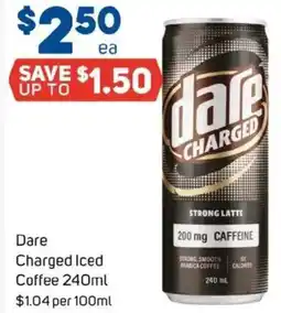 Foodland Dare Charged Iced Coffee offer