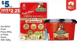 Foodland San Remo Fresh Pasta or Pasta Sauce offer