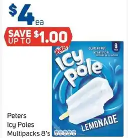 Foodland Peters Icy Poles Multipacks 8's offer