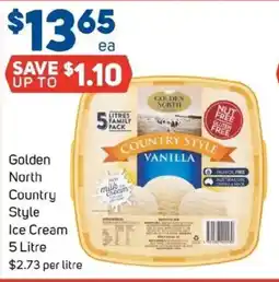 Foodland Golden North Country Style Ice Cream offer