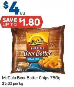 Foodland McCain Beer Batter Chips offer