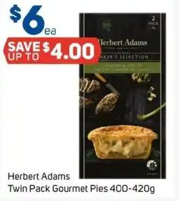Foodland Herbert Adams Twin Pack Gourmet Pies offer