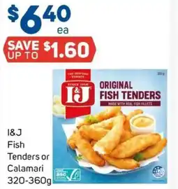 Foodland 1&J Fish Tenders or Calamari offer
