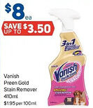 Foodland Vanish Preen Gold Stain Remover offer